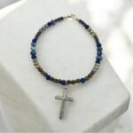 Φυλαχτό αυτοκινήτου με ατσάλινο Σταυρό1001