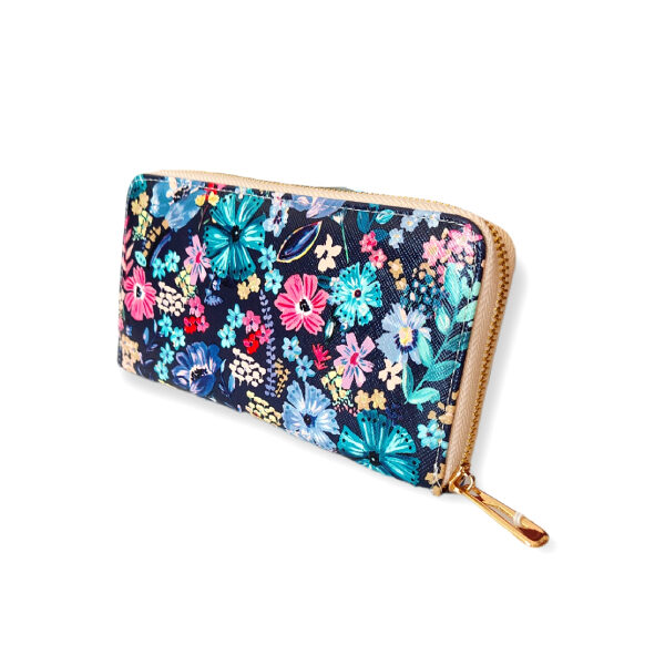 Γυναικείο πορτοφόλι πολύχρωμο με λουλούδια