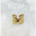 Δαχτυλίδι από ανοξείδωτο ατσάλι χρώμα χρυσό-D-