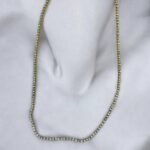 Ατσάλινο κολιέ με στρας χρώμα χρυσό-Κ-215