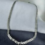 Αλυσίδα για το λαιμό από ανοξείδωτο ατσάλι σχέδιο ψαροκόκαλο-K-208