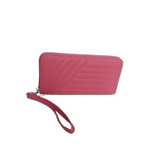 Γυναικείο πορτοφόλι χρώμα Ροζ-P-