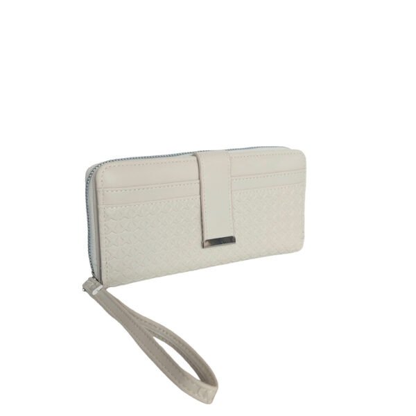 Γυναικείο πορτοφόλι με δυο κλεισίματα χρώμα Μπεζ-P-