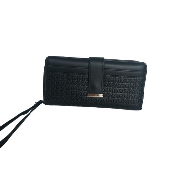 Γυναικείο πορτοφόλι με δυο κλεισίματα χρώμα Μαύρο-P-