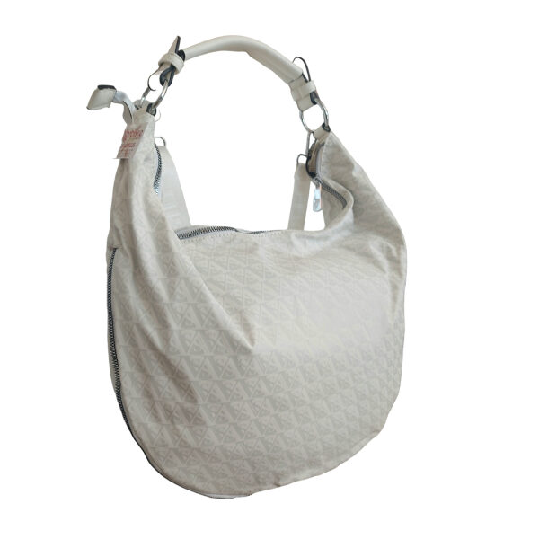 Γυναικεία Τσάντα ώμου και χιαστί Άσπρο χρώμα αδιάβροχο υλικό