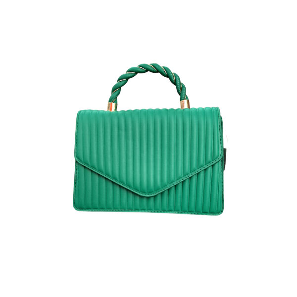 Γυναικεία Τσάντα χειρός και χιαστί χρώμα Πράσινο-TS-735