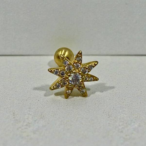 Σκουλαρίκι Tragus -Helix χρώμα χρυσό-Χ-110