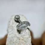 Σκουλαρίκι Tragus -Helix χρώμα ασημί-Χ-111