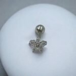 Σκουλαρίκι Tragus -Helix  χρώμα ασημί-Χ-108 - Image 2