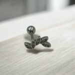 Σκουλαρίκι Tragus -Helix χρώμα ασημί-Χ-116