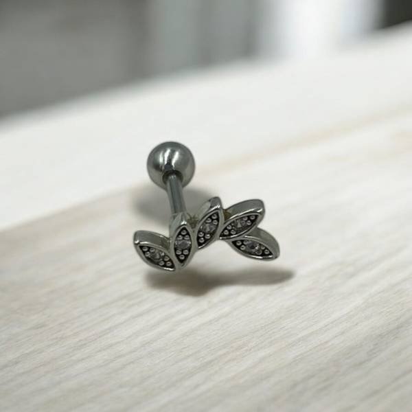 Σκουλαρίκι Tragus -Helix χρώμα ασημί-Χ-116