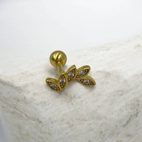 Σκουλαρίκι Tragus -Helix χρώμα χρυσό-Χ-116