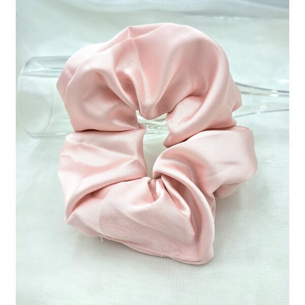 Scrunchie Σούρα Μαλλιών χρώμα ροζ-LM-141