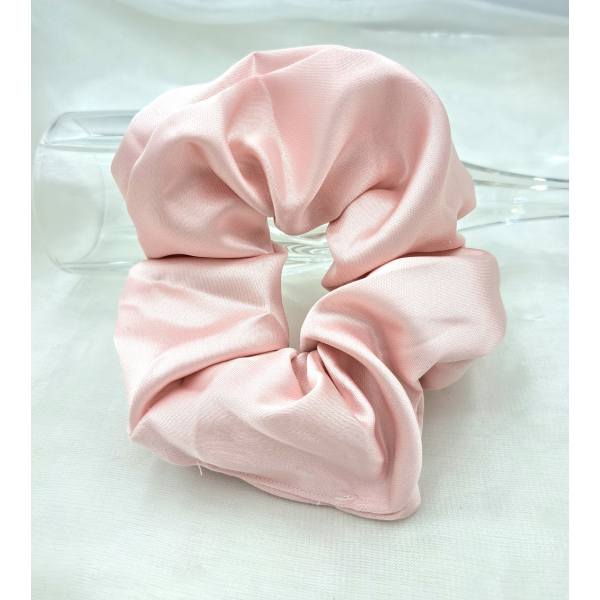 Scrunchie Σούρα Μαλλιών χρώμα ροζ-LM-141