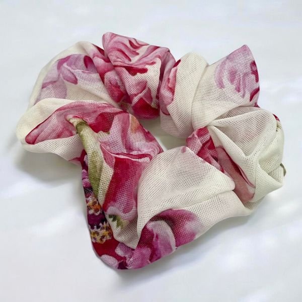 Scrunchie Σούρα Μαλλιών floral-LM-149 Large