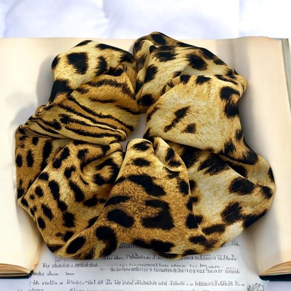 Χειροποίητο Scrunchie Σούρα Μαλλιών animalprint-LM-