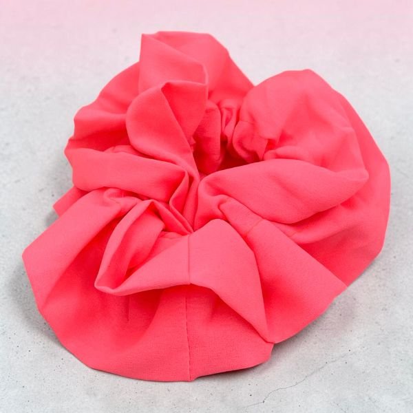 Scrunchie Σούρα Μαλλιών large χρώμα φούξια-LM-137