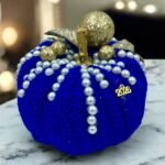 Χειροποίητο γούρι πλεκτό με βελονάκι ¨Κολοκύθα”-GP-1038 - Image 2