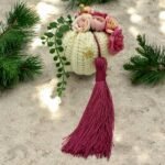 Χειροποίητο γούρι πλεκτό με βελονάκι ¨Κολοκύθα”-GP-1042 - Image 2