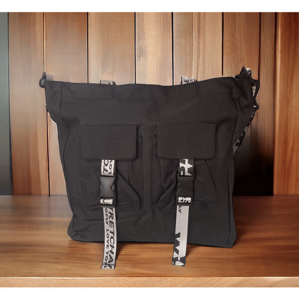 Ευρύχωρη τσάντα ώμου χρώμα μαύρο-TS-812