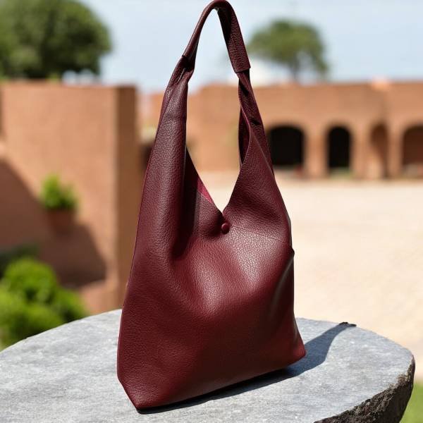 Γυναικεία Τσάντα ώμου 2 σε 1 χρώμα Μπορντό-TS-851