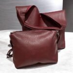Γυναικεία Τσάντα ώμου 2 σε 1 χρώμα Μπορντό-TS-851 - Image 2
