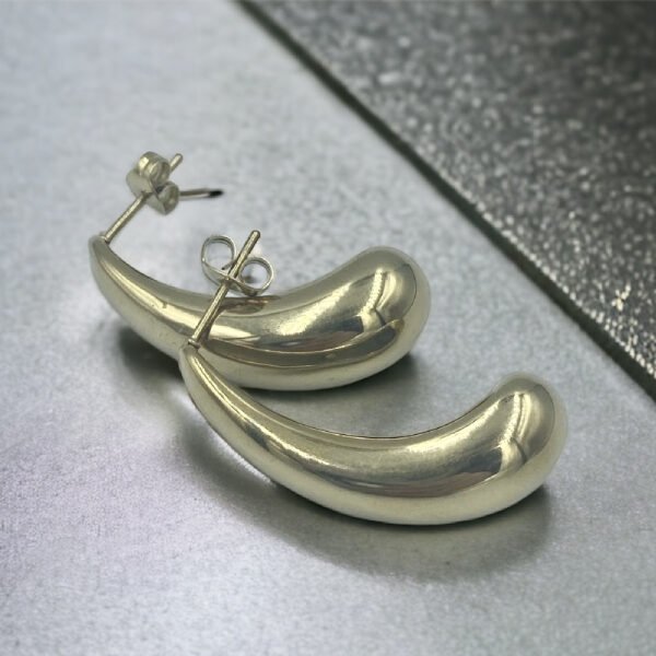Σκουλαρίκια με από ανοξείδωτο ατσάλι χρώμα χρυσό-SK-