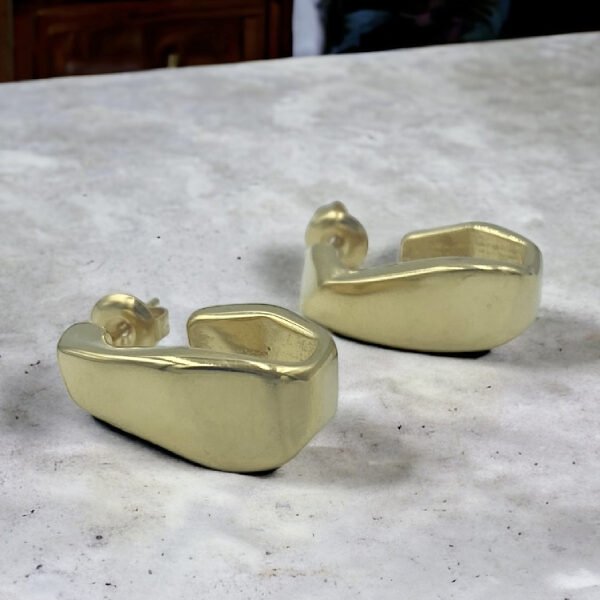 Σκουλαρίκια από ανοξείδωτο ατσάλι χρώμα χρυσό-SK-