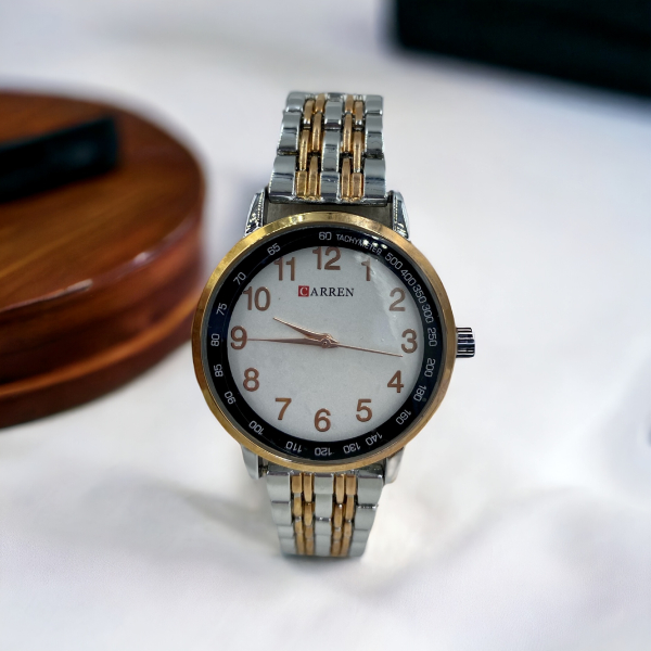 Γυναικείο ρολόι Curren με ατσάλινο μπρασελέ Ροζ/χρυσό-Ασημί-GR-