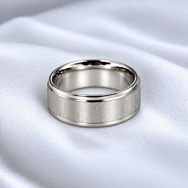 Δαχτυλίδι βεράκι unisex από ανοξείδωτο ατσάλι ασημί χρώμα-D-275