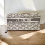 Γυναικείο πορτοφόλι με σχέδιο χρώμα Μπεζ-P-