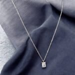 Κολιέ από ανοξείδωτο ατσάλι χρώμα ασημί-K-