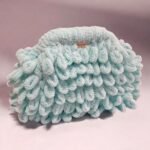 Χειροποίητη πλεκτή τσάντα Puffy MINI οινοπνευματί-PL-120-19