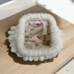 Χειροποίητη τσάντα puffy MINI πλεγμένη με τα δάχτυλα χρώμα Stone 599-PL-120 - Image 3