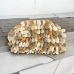 Χειροποίητη τσάντα puffy πλεγμένη με τα δάχτυλα Πολύχρωμη-PL-122-5926 - Image 3