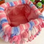 Χειροποίητη πλεκτή τσάντα Puffy Πολύχρωμη-PL-122-6525 - Image 3