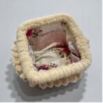 Χειροποίητη πλεκτή τσάντα Puffy χρώμα Μπέζ-PL-131-310 - Image 2