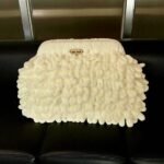 Χειροποίητη πλεκτή τσάντα Puffy XL χρώμα Εκρού-PL-127-62 - Image 3