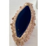 Χειροποίητη πλεκτή τσάντα φάκελος puffy 30x20cm χρώμα Καμηλό-PL-117-262 - Image 2