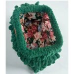 Χειροποίητη πλεκτή τσάντα Puffy χρώμα Κυπαρισσί-PL-116-30 - Image 2