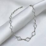 Κολιέ από ανοξείδωτο ατσάλι χρώμα ασημί-K-
