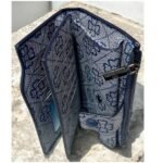 Γυναικείο πορτοφόλι με πολλές θήκες χρώμα Μπλέ-P-1159 - Image 2