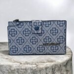 Γυναικείο πορτοφόλι με πολλές θήκες χρώμα Μπλέ-P-1159