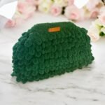 Χειροποίητη πλεκτή τσάντα Puffy χρώμα Κυπαρισσί-PL-116-30