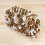 Χειροποίητη πλεκτή τσάντα Puffy 35x22cm τύπου animalprint-PL122-6398 - Image 2