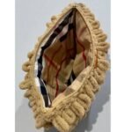 Χειροποίητη πλεκτή τσάντα Puffy φάκελος XL 35x25cm χρώμα Καμηλό-PL-133-262 - Image 2