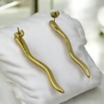 Σκουλαρίκια κρεμαστά από Ανοξείδωτο ατσάλι χρώμα χρυσό-SK-