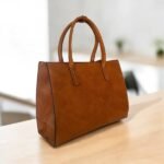 Ευρύχωρη Τσάντα ώμου χρώμα Ταμπά-TS-