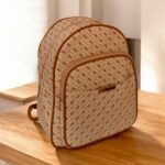 Σακίδιο πλάτης χρώμα μπεζ/καφέ-TS-