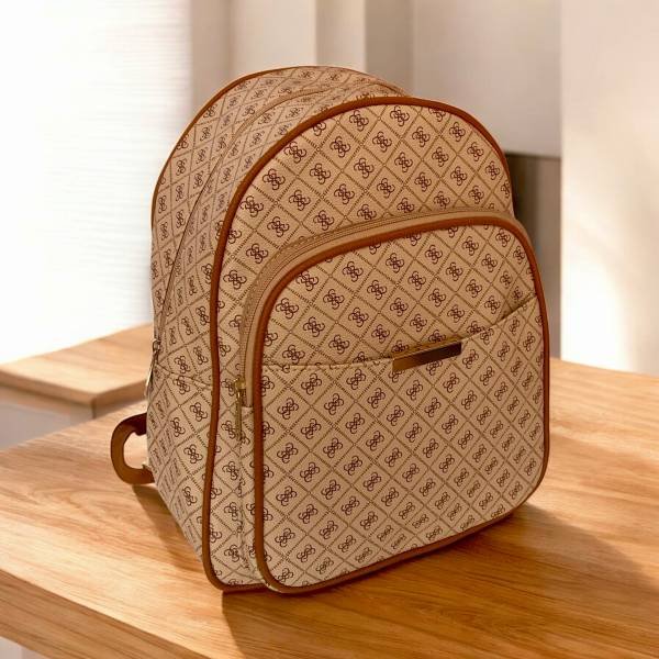 Σακίδιο πλάτης χρώμα μπεζ/καφέ-TS-